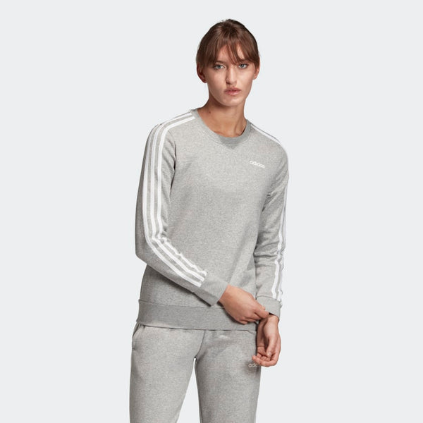 adidas essential 3 stripe sweatshirt