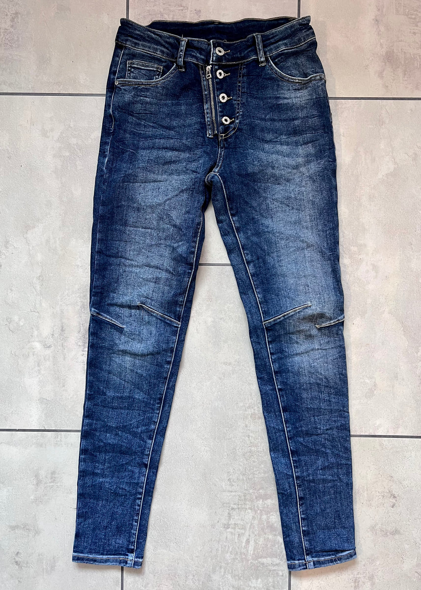 Melly & Co 4 Button Denim Jeans – Boutiquemma
