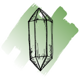hand drawn Prehnite crystal