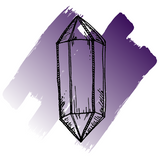 hand sketch amethyst crystal