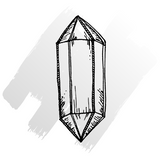 hand sketch of Howlite crystal