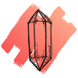 hand drawn image of sunstone crystal