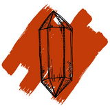 Hand Sketch of Red Jasper Crystal
