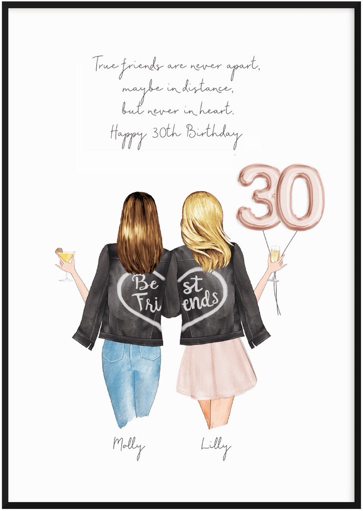 personalised 30th gifts for best friend