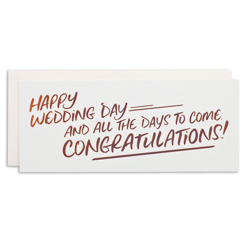 Happy Wedding Day Card Off Switch