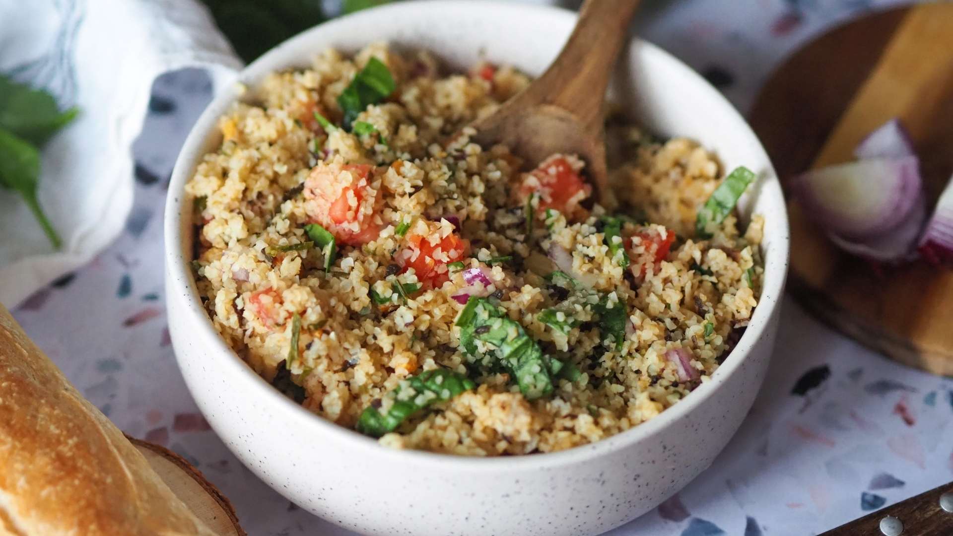 Recette de taboulé de boulgour aux épinards frais beendi