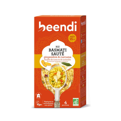 RIz basmati gingembre et curcuma beendi bio