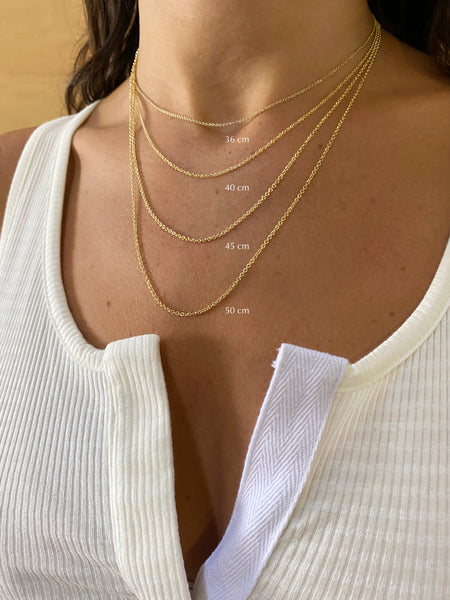 Tiny Letter Charm Necklace | L – Kate & Kole