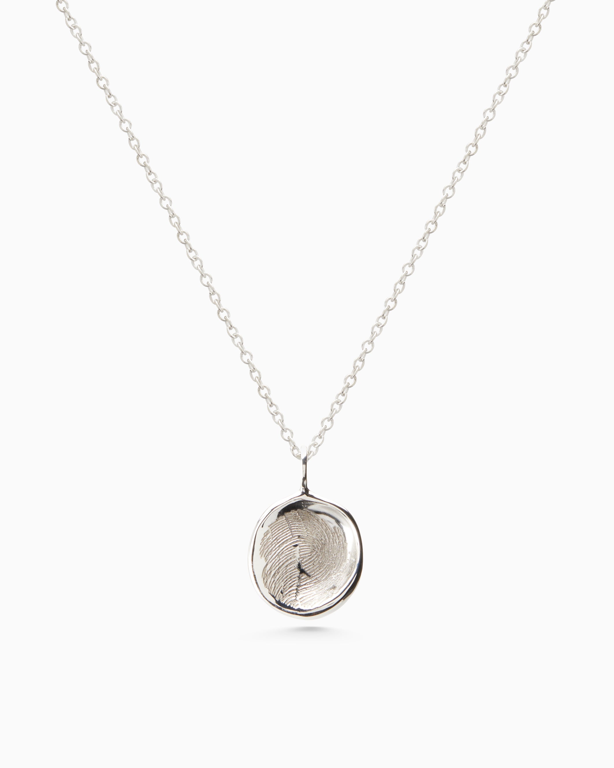 Laser Impression Necklace | White Gold – Linden Cook Jewellery