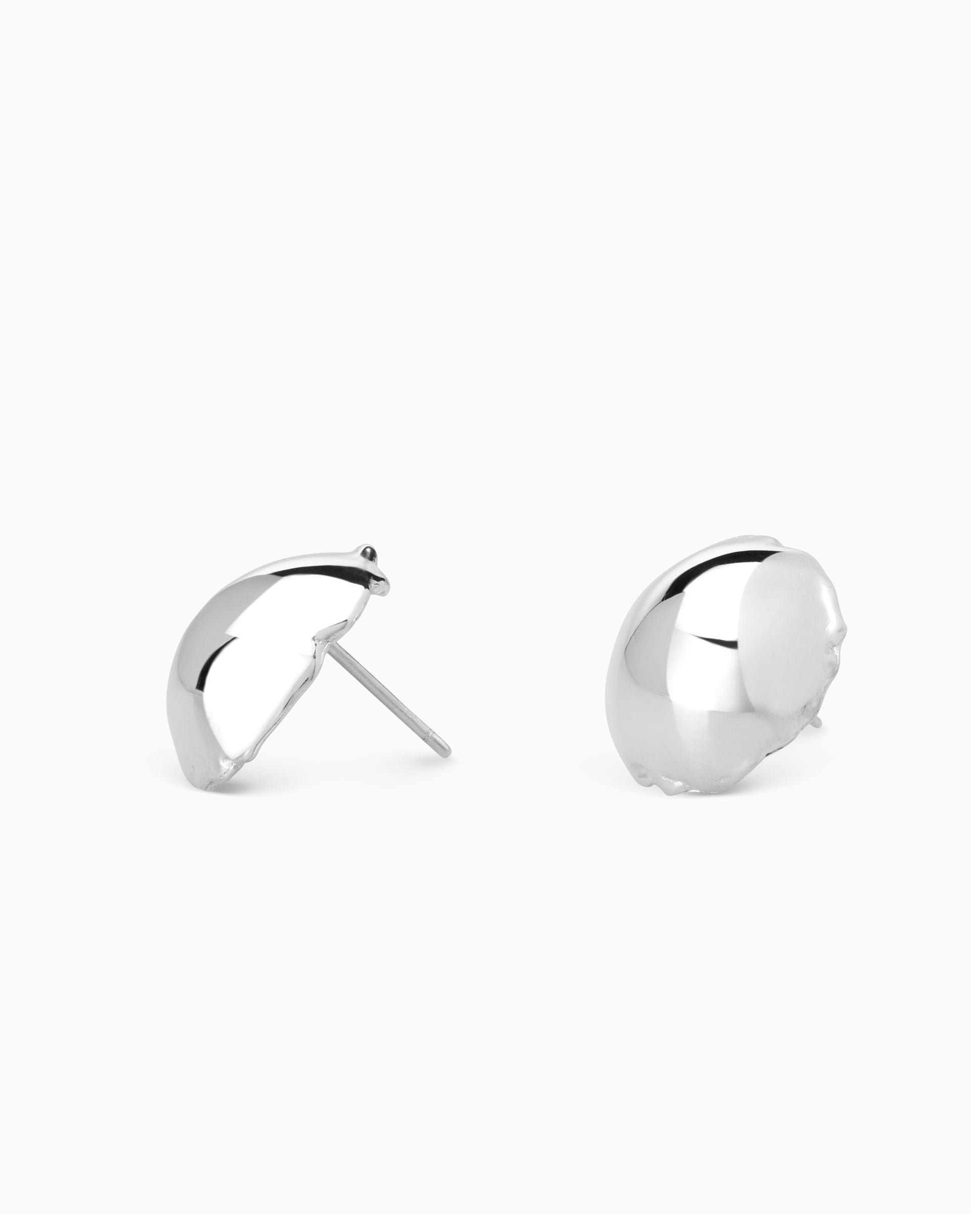 Women Minimal Sterling Silver Dome Hoop Earring at Rs 450/pair in Jaipur