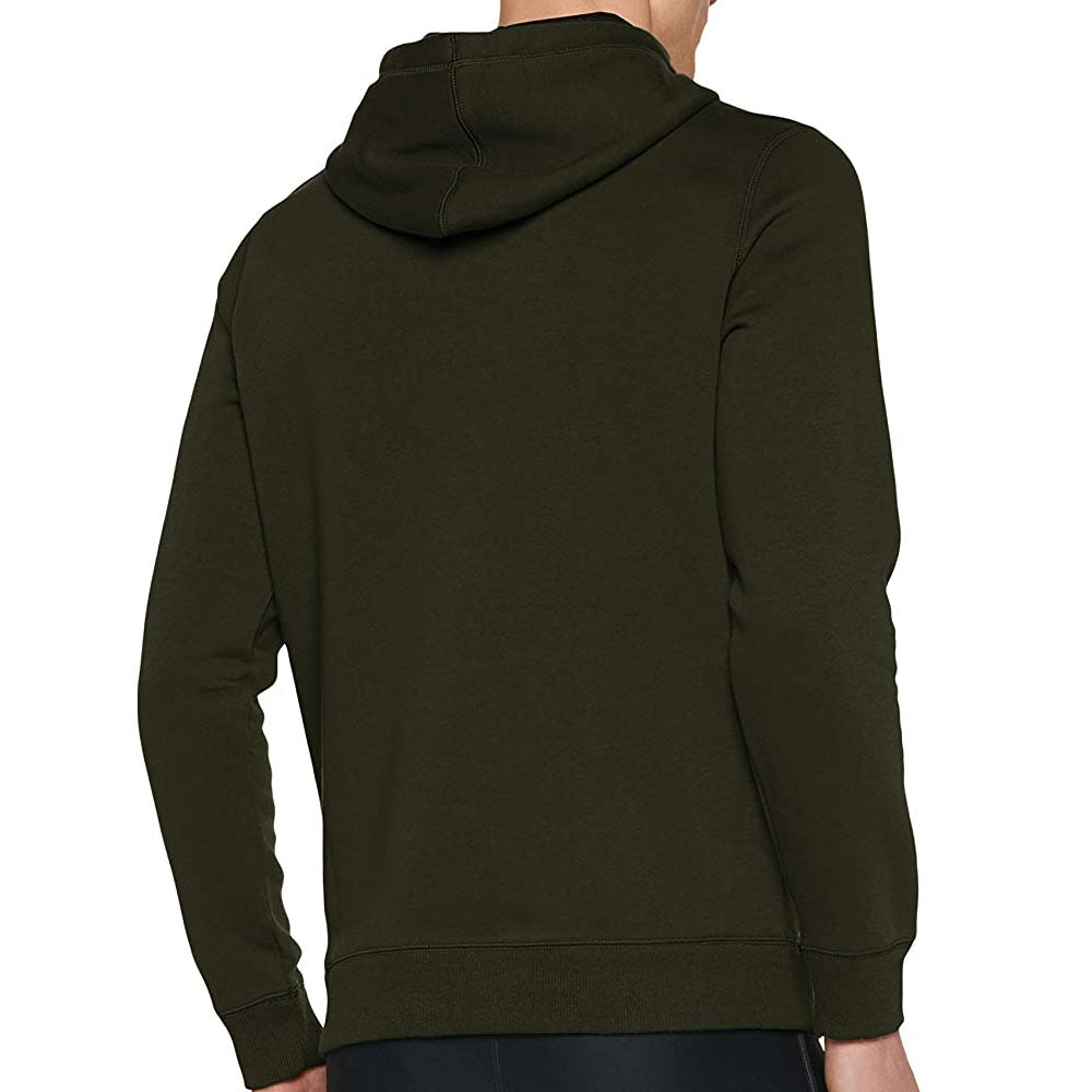 Under Armour Rival Over Head Mens Hoodie Khaki | A&A Sports