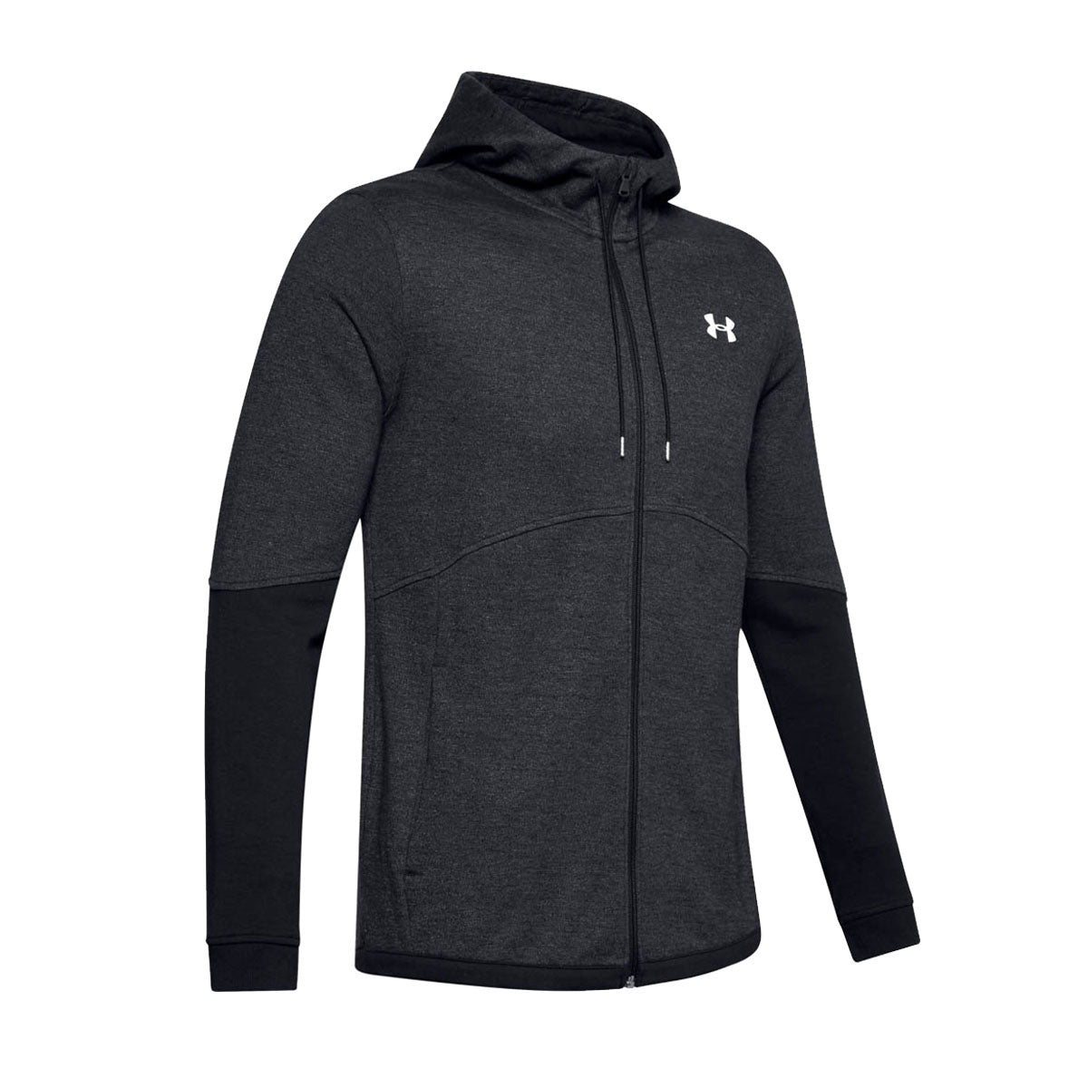 Men's Under Armour Hoodie - Double Knit Full Zip | FOOTY.COM