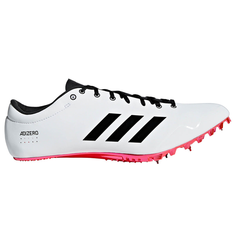 enero Respetuoso del medio ambiente consumo adidas adizero Prime Sprint Spike White | A&A Sports