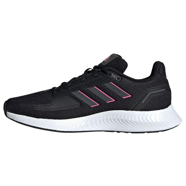 adidas Run Falcon 2.0 Womens Running Shoe Black/Pink | A&A Sports