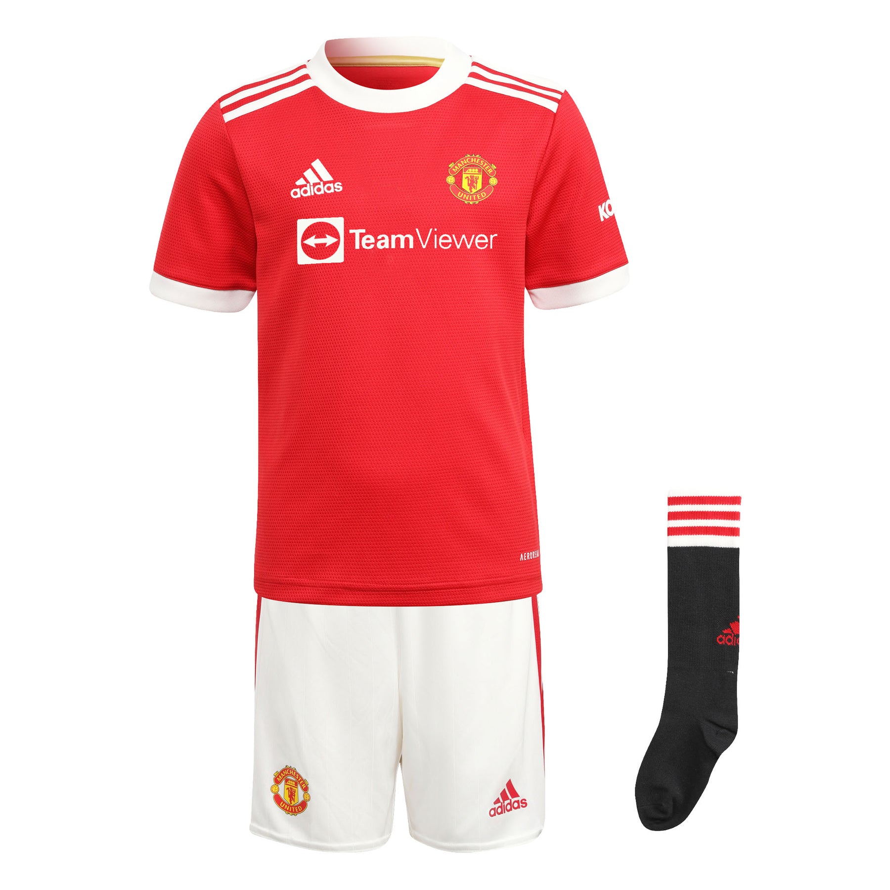 adidas Manchester United 2021/22 Home Mini Kit Red | Man Utd Football