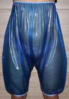Knielange Hose Gummi-PVC Euroflex blau