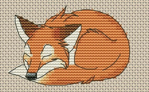 pixel-art-renard-endormi