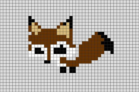 pixel-art-renard-mignon
