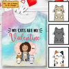 Valentine With Cat Pink Heart Personalized Tie Dye Shirt Sweatshirt Hoodie AP573