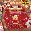 Merry Woofmas Pixel 3D-Printed Christmas Ugly Shirt AP476