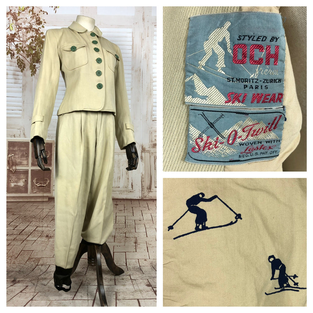 1940s ski suit