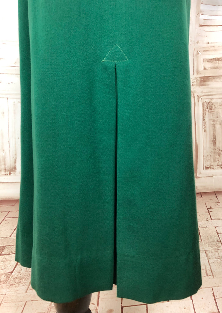 Stunning Original Vintage 1940s 40s Emerald Green Gabardine Suit By Mo ...