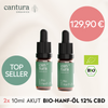 2 x Cantura AKUT 12 <br>• 12 % CBD <br>• 20 ml BIO-Hanf-Öl