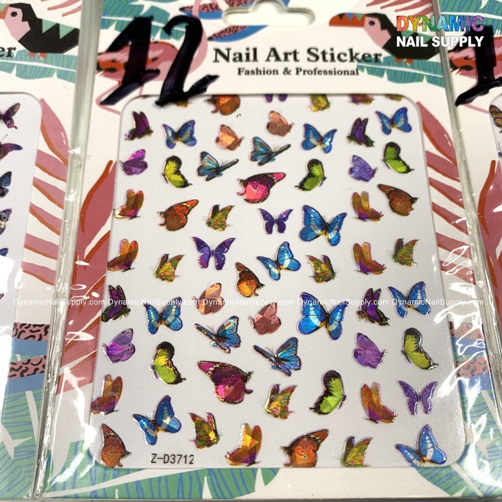 Butterfly stickers for nails art design - 12 – Dynamic Nail Supply