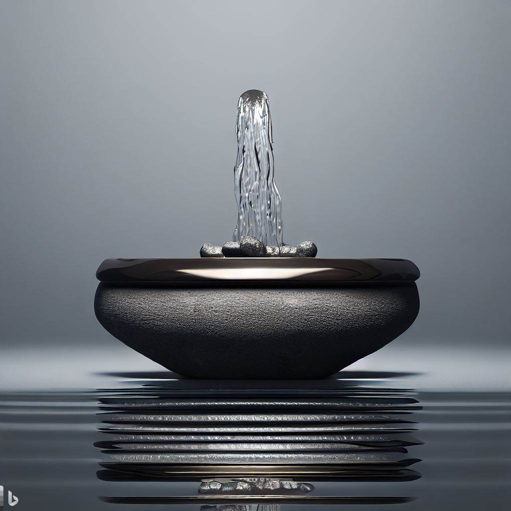 Fontaines de Table Pour Fontaine D'eau D'intérieur Fontaine d'eau  d'intérieur en résine, fontaine de table en forme d'arbre artificiel  chinois avec