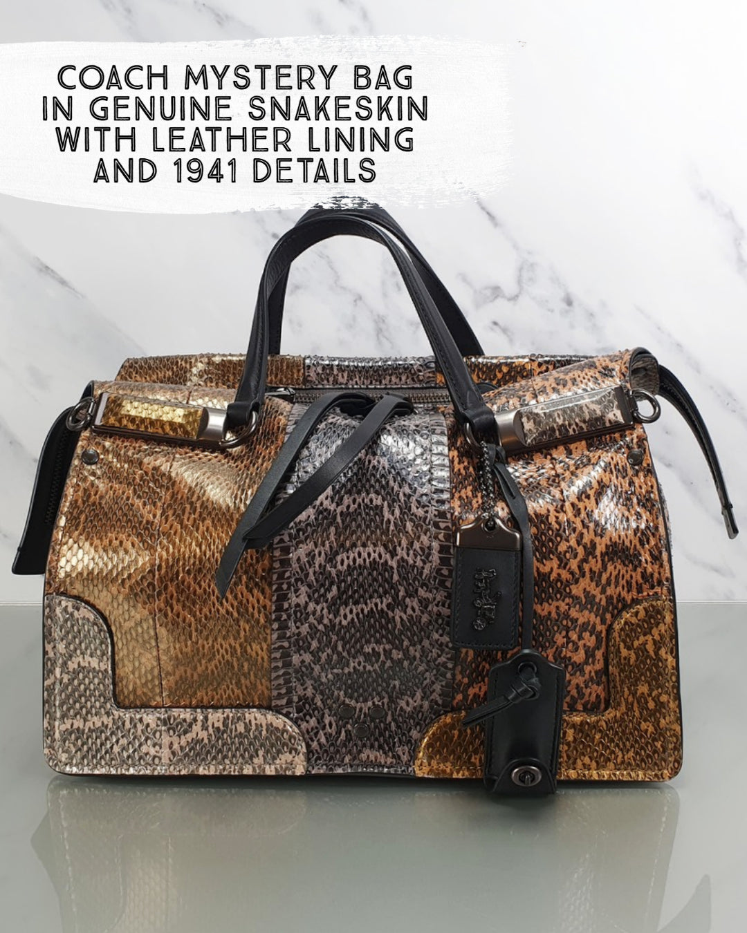 Coach Sample Bag Snakeskin Coach 1941 Handbag Limited Edition