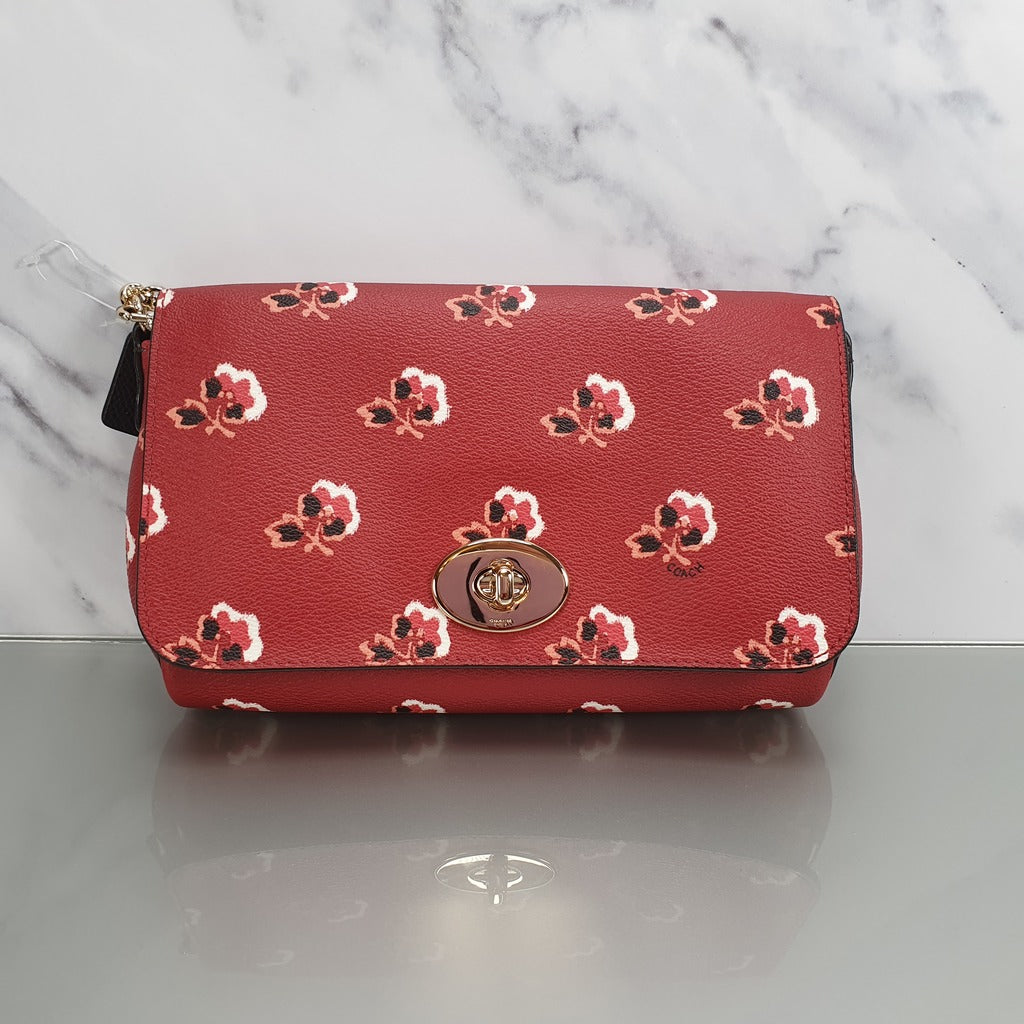 Coach Mini Ruby Bramble Rose Crossbody Bag in Raspberry Red Coated Can –  Essex Fashion House