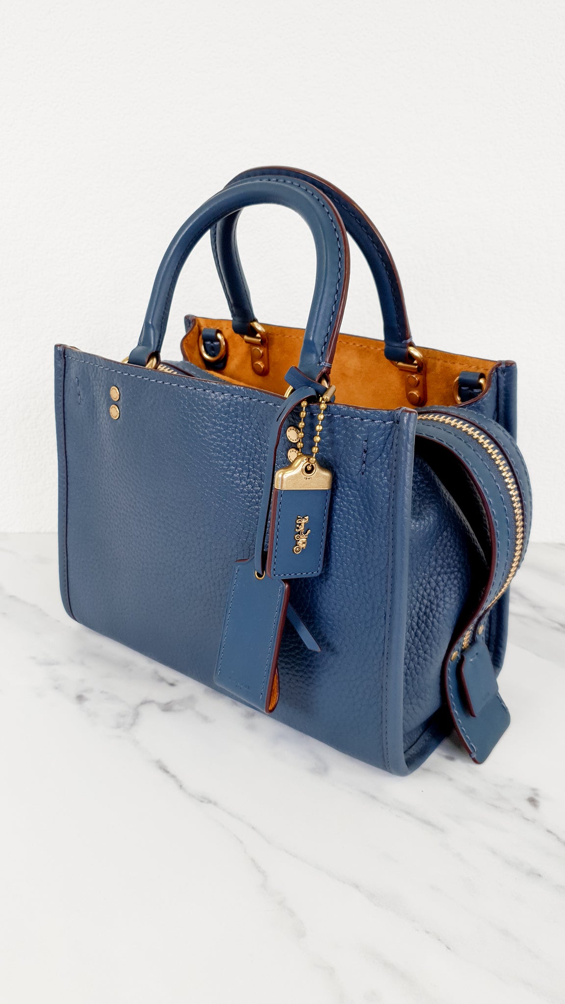 Coach 1941 Rogue 25 in Dark Denim Blue - Shoulder Bag Handbag in Navy –  Essex Fashion House