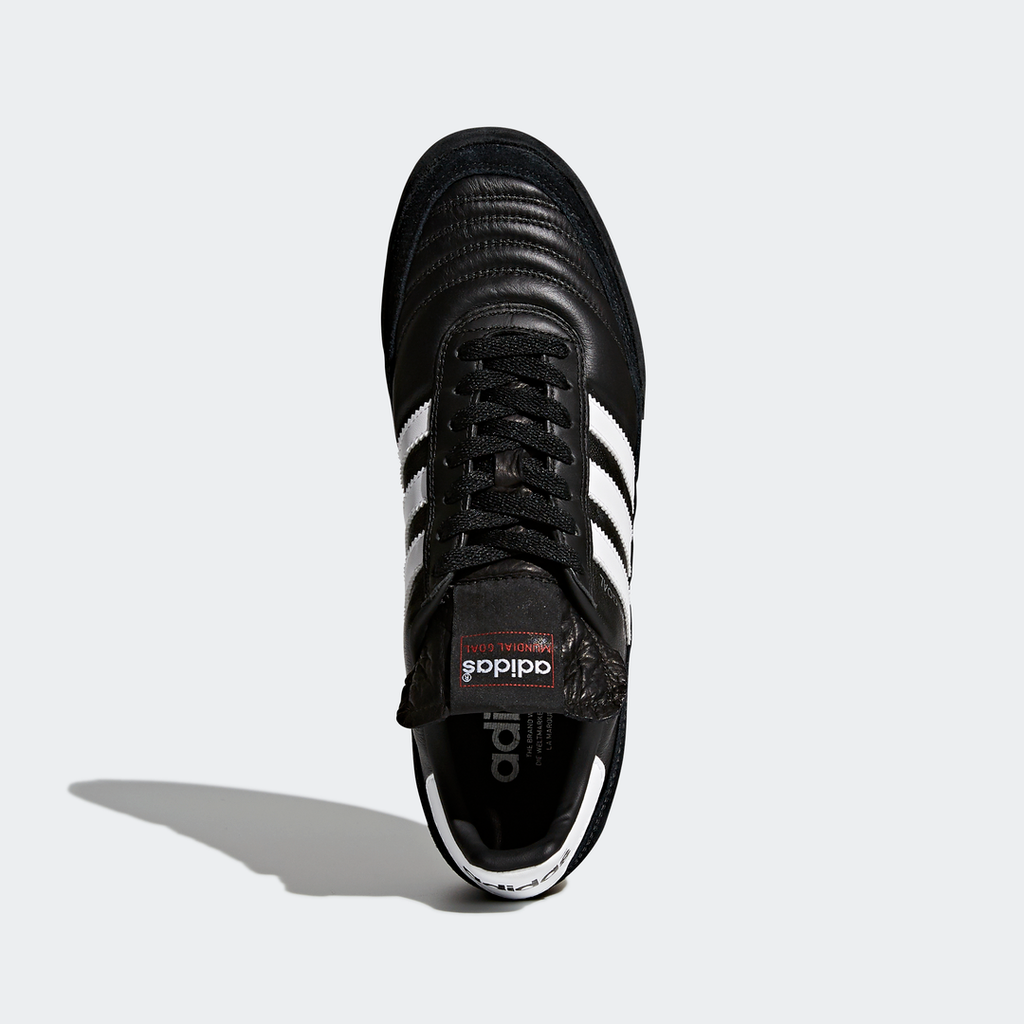 adidas MUNDIAL Indoor Soccer Shoes | Black-White | stripe 3 adidas