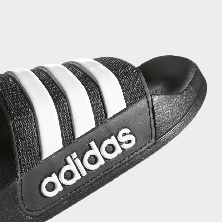 adidas ADILETTE SHOWER Rubber Slides - Core Black Men's | stripe 3 adidas