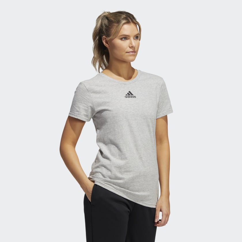 AMPLIFIER T-Shirt | Grey Heather | Women's | stripe 3 adidas