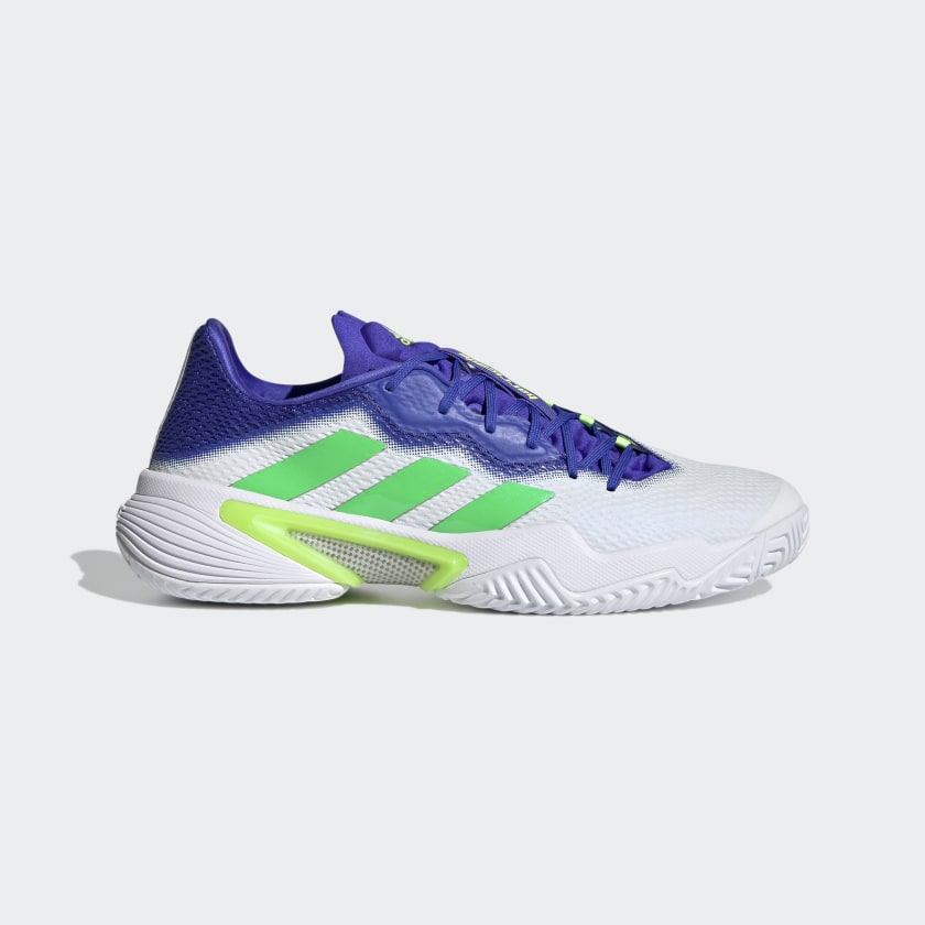 BARRICADE Tennis Shoes | White-Blue-Green | Men's 3 adidas