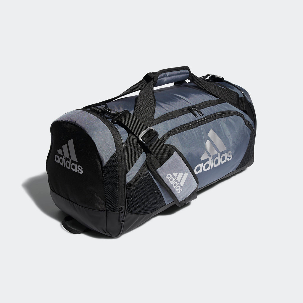 adidas TEAM ISSUE II Medium Duffel Bag | Medium Grey stripe 3 adidas