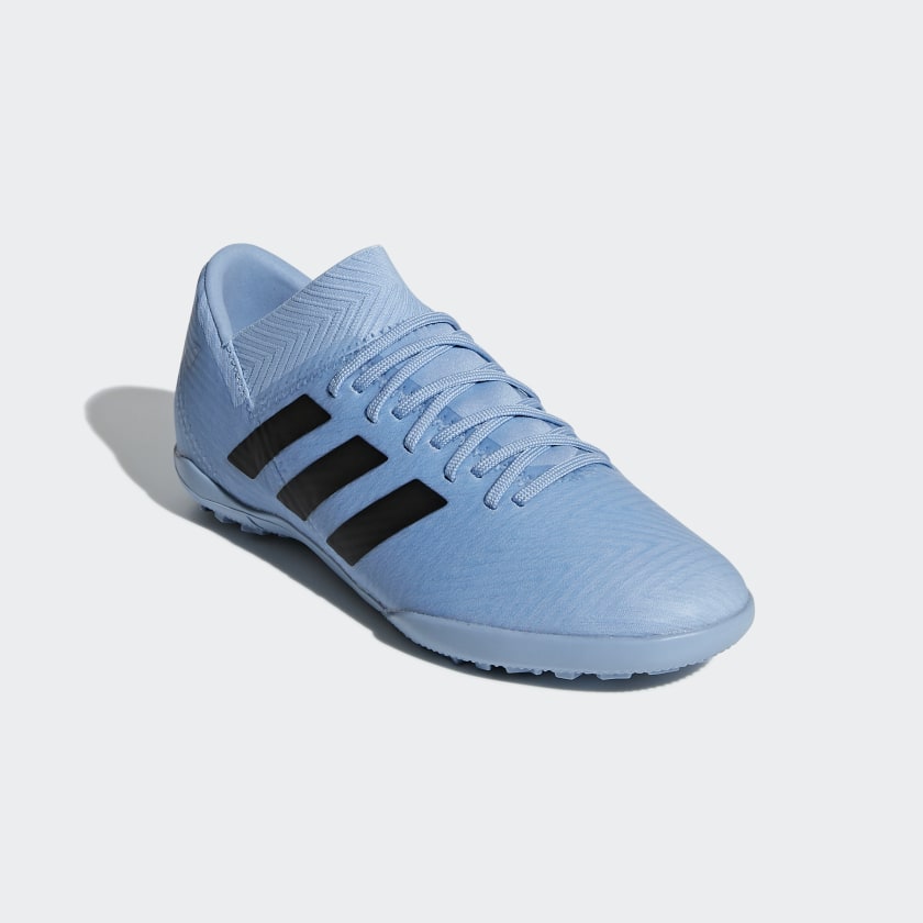 adidas Jr. TANGO 18.3 Artificial Turf Soccer Shoes | Sky | stripe 3 adidas
