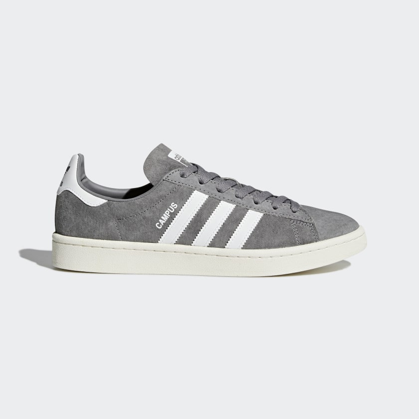 adidas Originals Suede Shoes | Grey-White | Men's 3 adidas