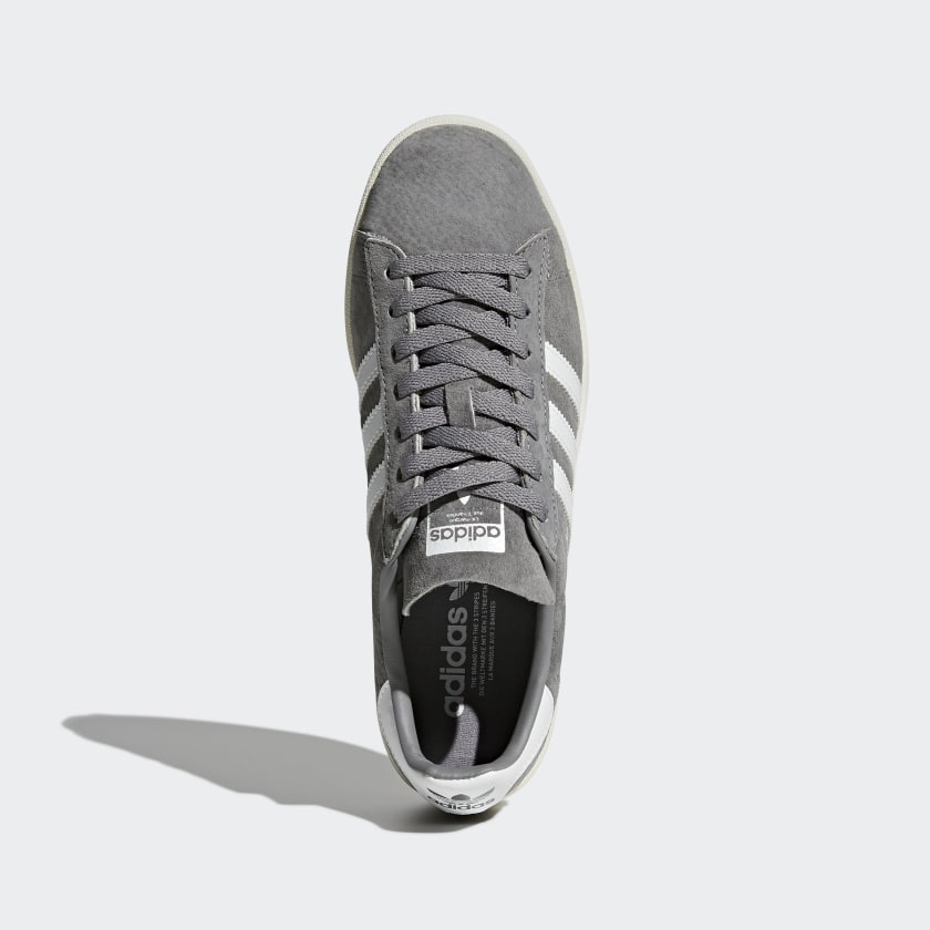 adidas CAMPUS Shoes Grey-White | Men's | stripe 3 adidas