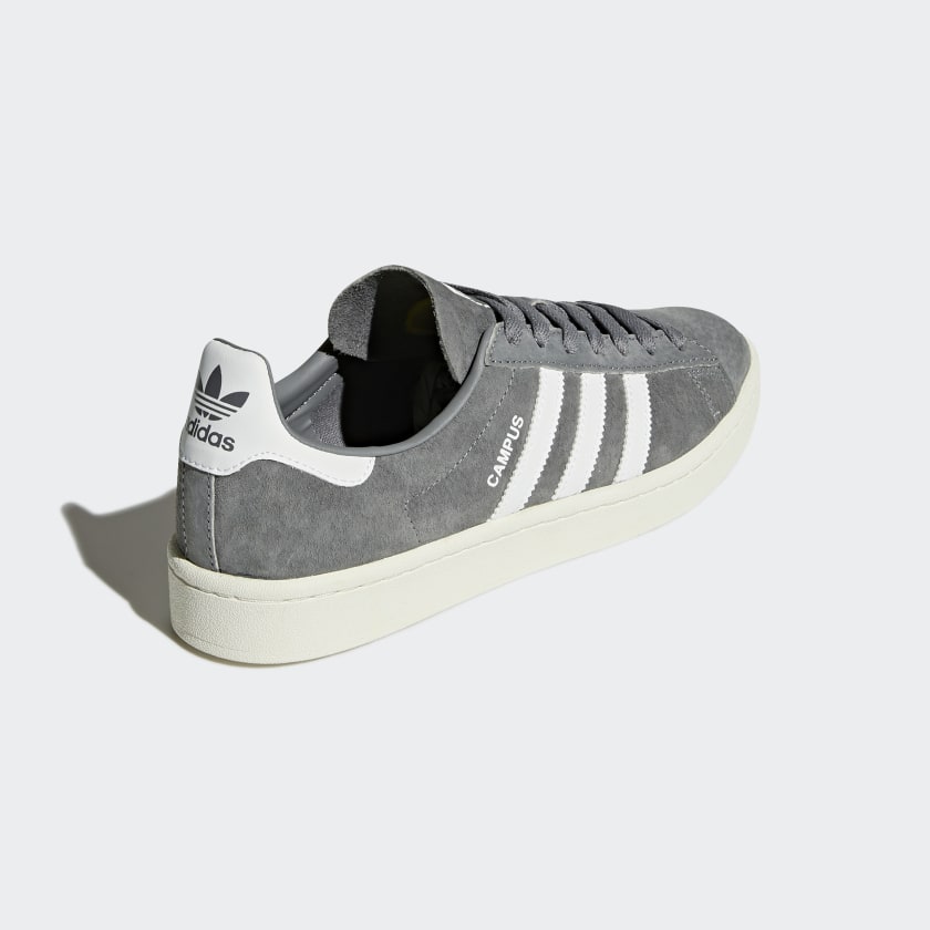 adidas Originals Suede Shoes | Grey-White | Men's 3 adidas