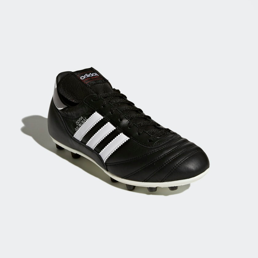 adidas MUNDIAL Kid's Firm Soccer Cleats | Black-White | Unisex | stripe 3 adidas
