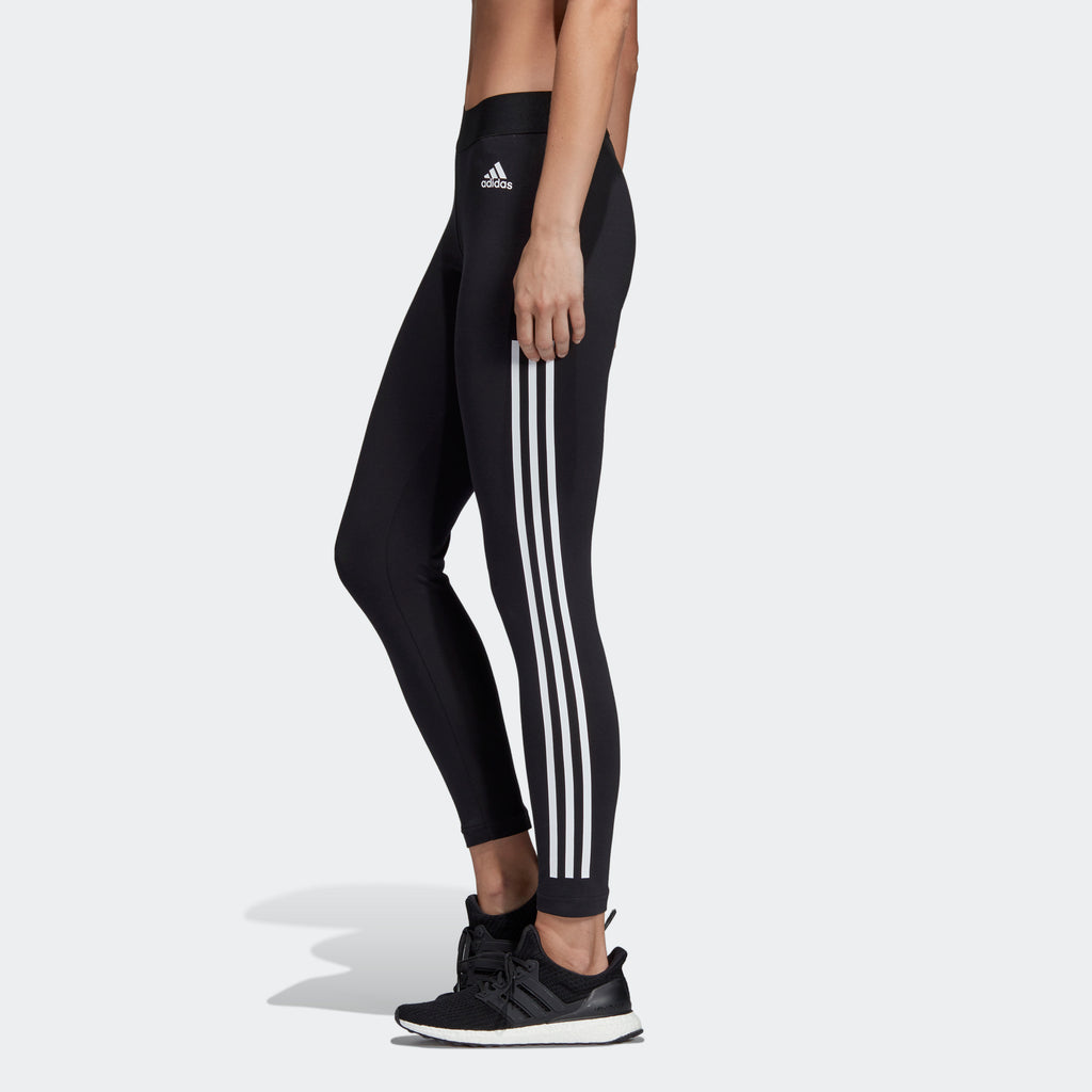 adidas HAVE 3-STRIPES Training Tights | Black-White | Women's stripe 3 adidas
