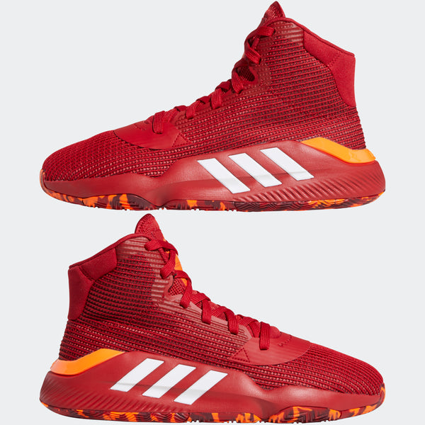 adidas PRO BOUNCE 2019 Basketball Shoes | Power Red-Orange | Men's | stripe  3 adidas