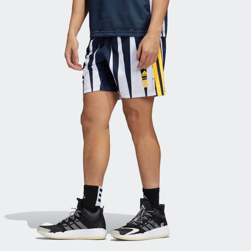 adidas ERIC EMANUEL Summer Essentials Shorts Legend Ink | Men's | stripe 3 adidas