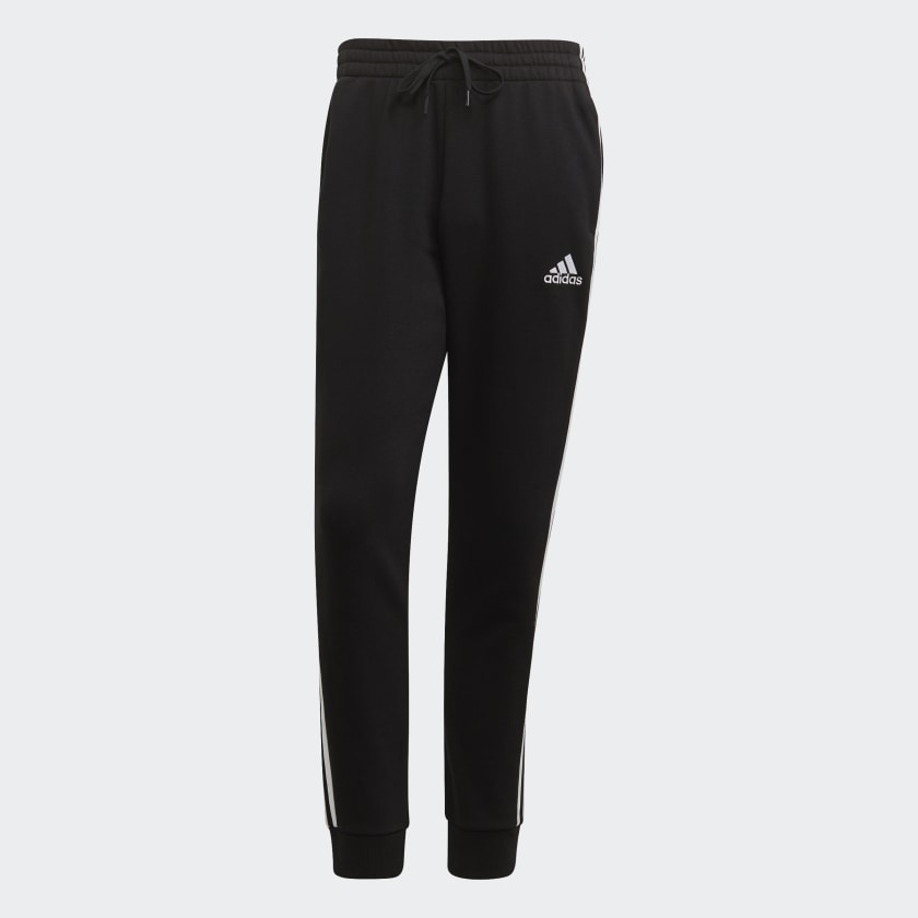 adidas ESSENTIALS FRENCH TERRY Tapered-Cuff 3-Stripes Pants | | stripe 3 adidas