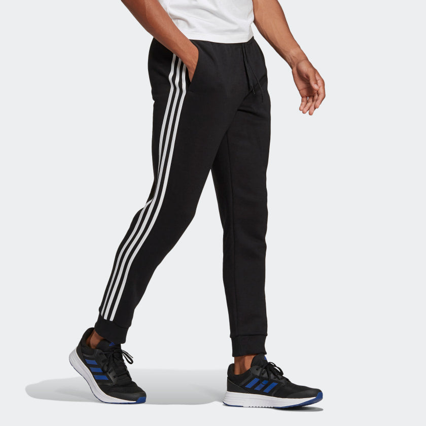 adidas ESSENTIALS TERRY Tapered-Cuff 3-Stripes Pants | | stripe