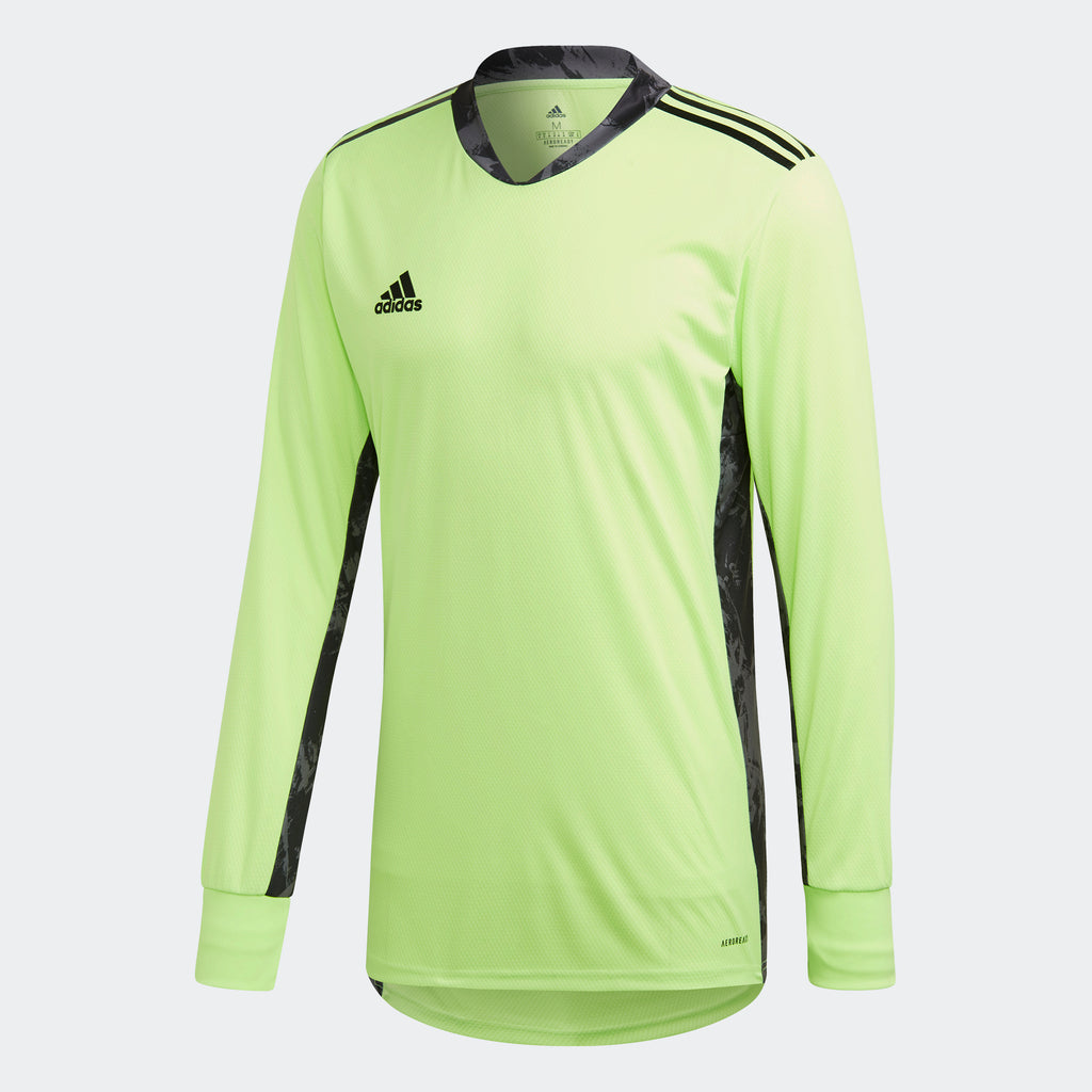 adidas ADIPRO 20 Goalkeeper Jersey | Signal Green Men's | stripe 3 adidas
