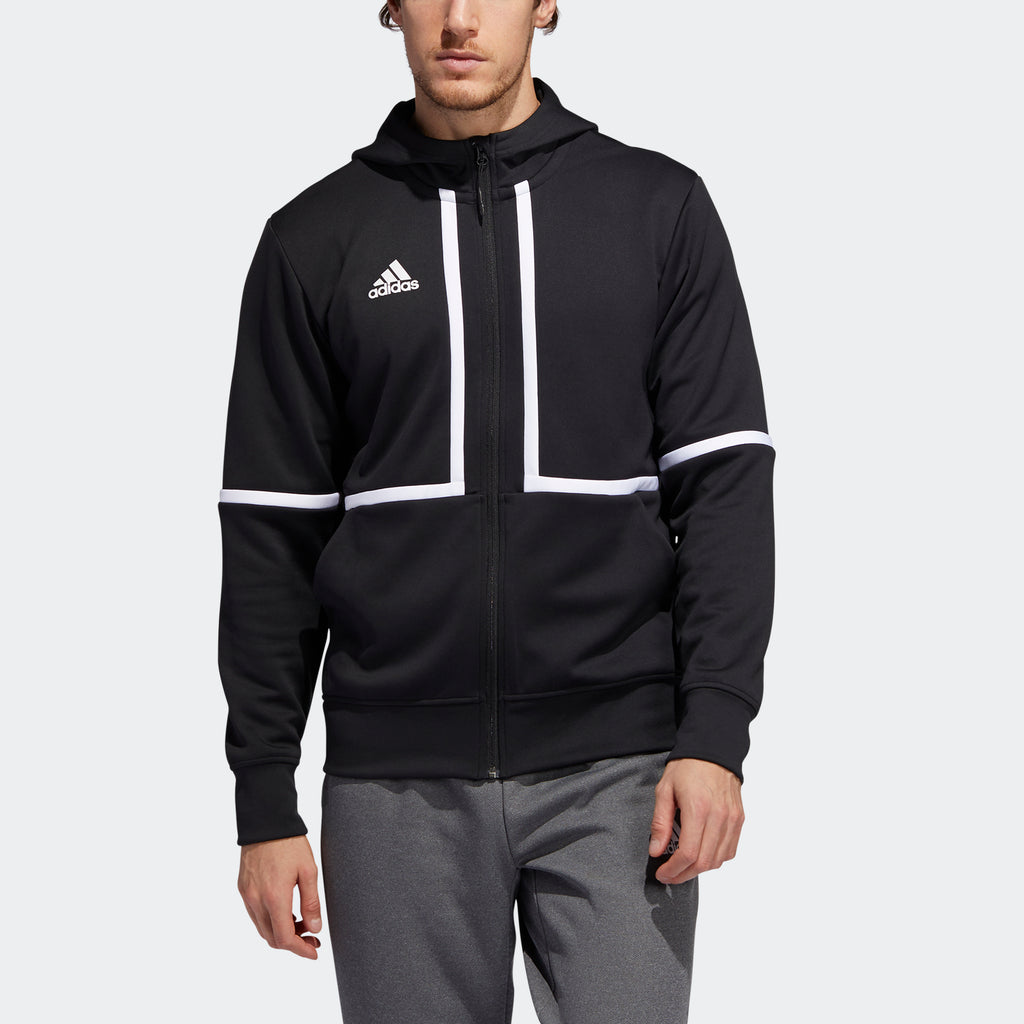 adidas UNDER THE Full-Zip Hooded Sweat Jacket | Black | Men's | 3