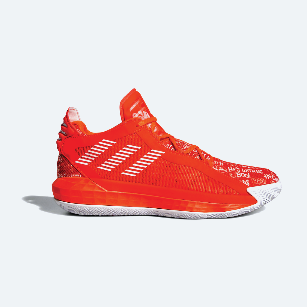 adidas Originals 6 Basketball Shoes | Solar Red Adult-Unisex stripe 3 adidas